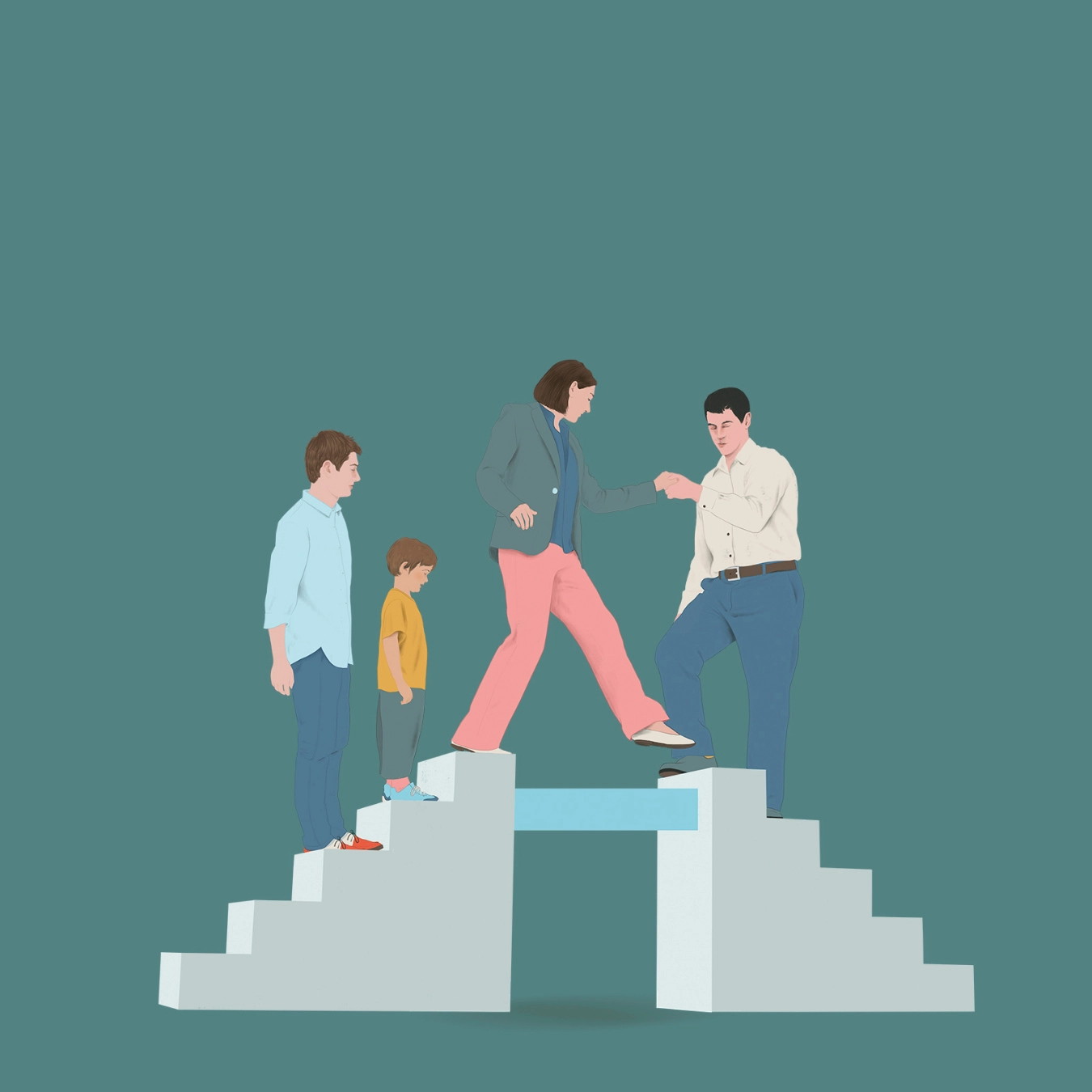 Personas colaborando y construyendo acuerdos en beBartlet, representación de trabajo en equipo y cocreación