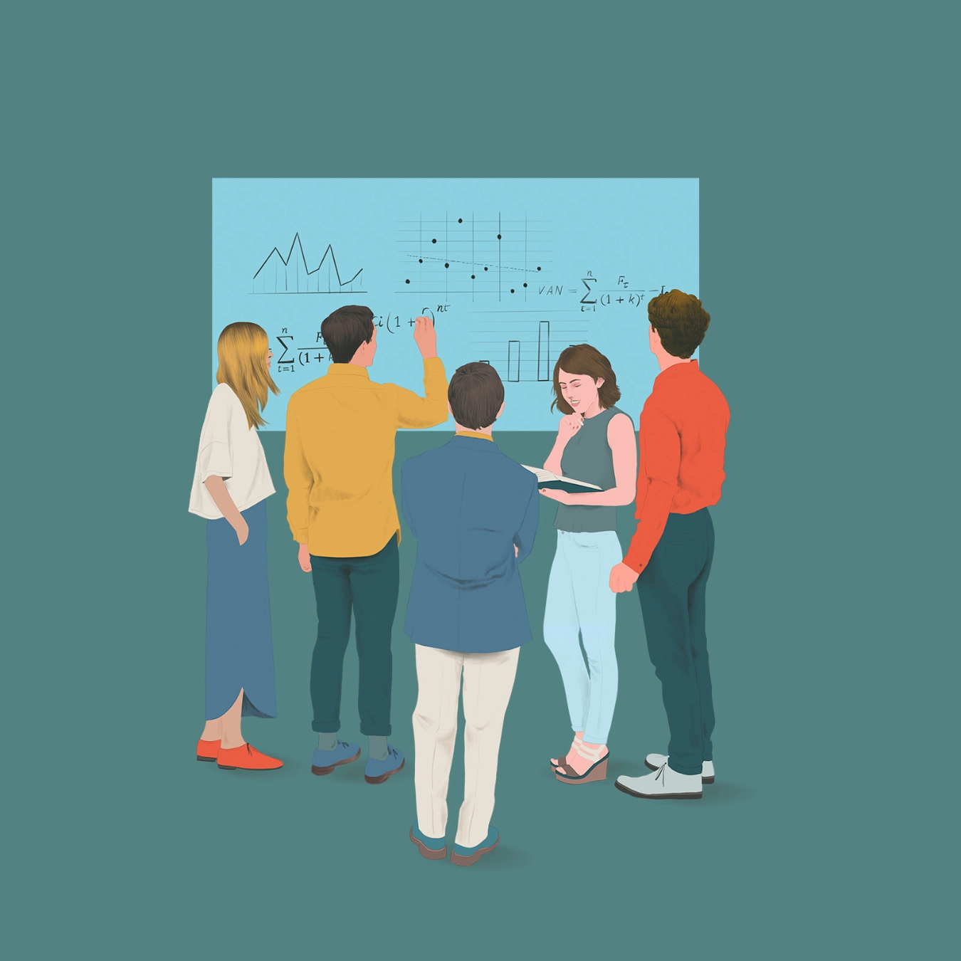 Equipo de beBartlet analizando datos y liderando desde el conocimiento